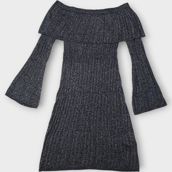 Keepsake The Label Metallic Knit Sheath Dress - Picture 8 of 13